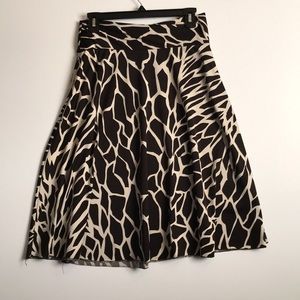 Animal Print Midi Skirt